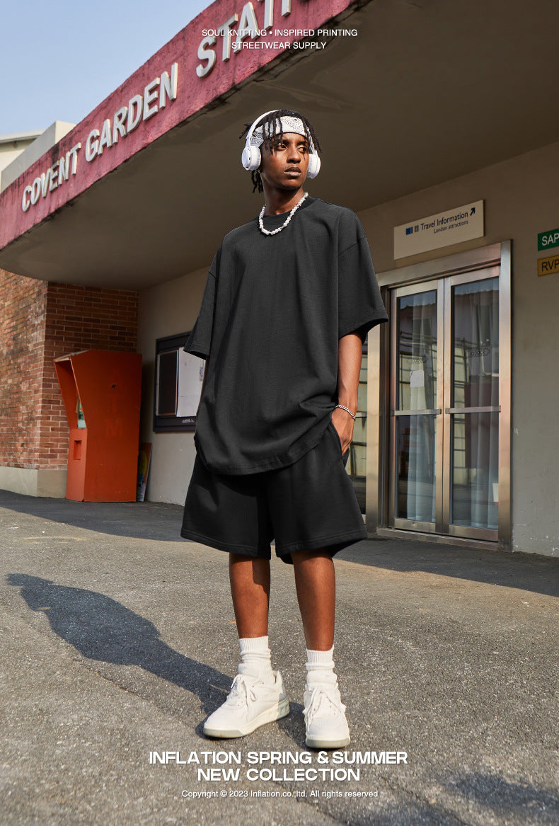Spring and summer basic shorts street loose trendy brand shorts