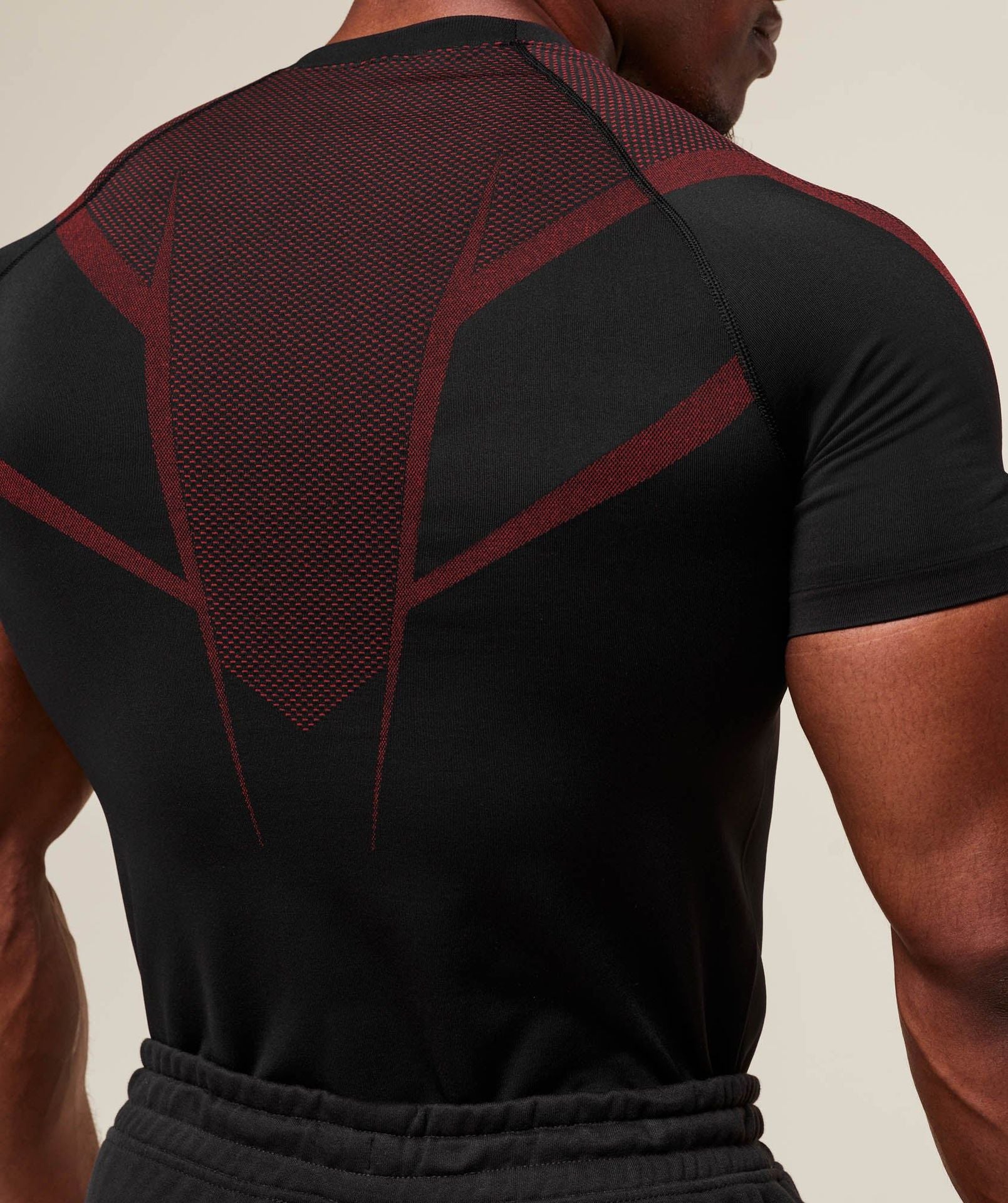 Fitness tops men's casual running quick-drying breathable tights short-sleeved T-shirt