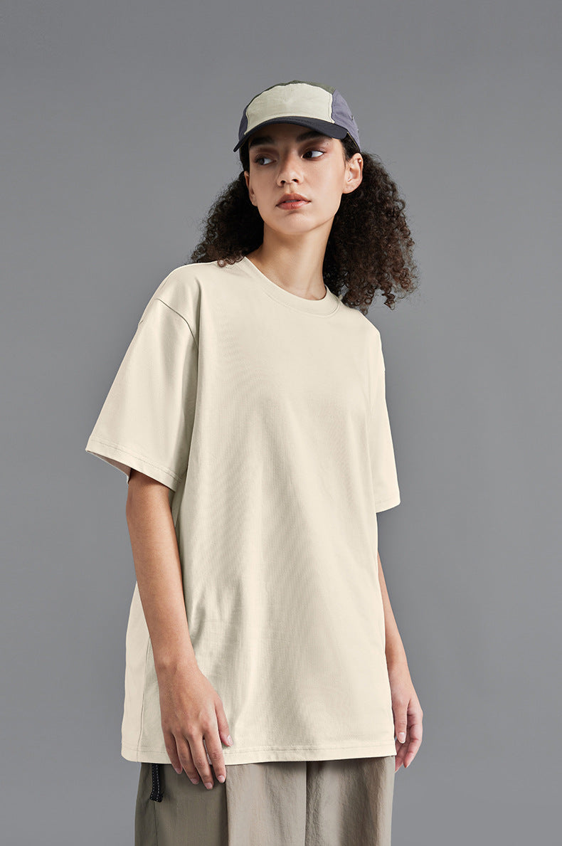 Solid color short-sleeved outdoor sun protection quick-drying antibacterial cool T-shirt