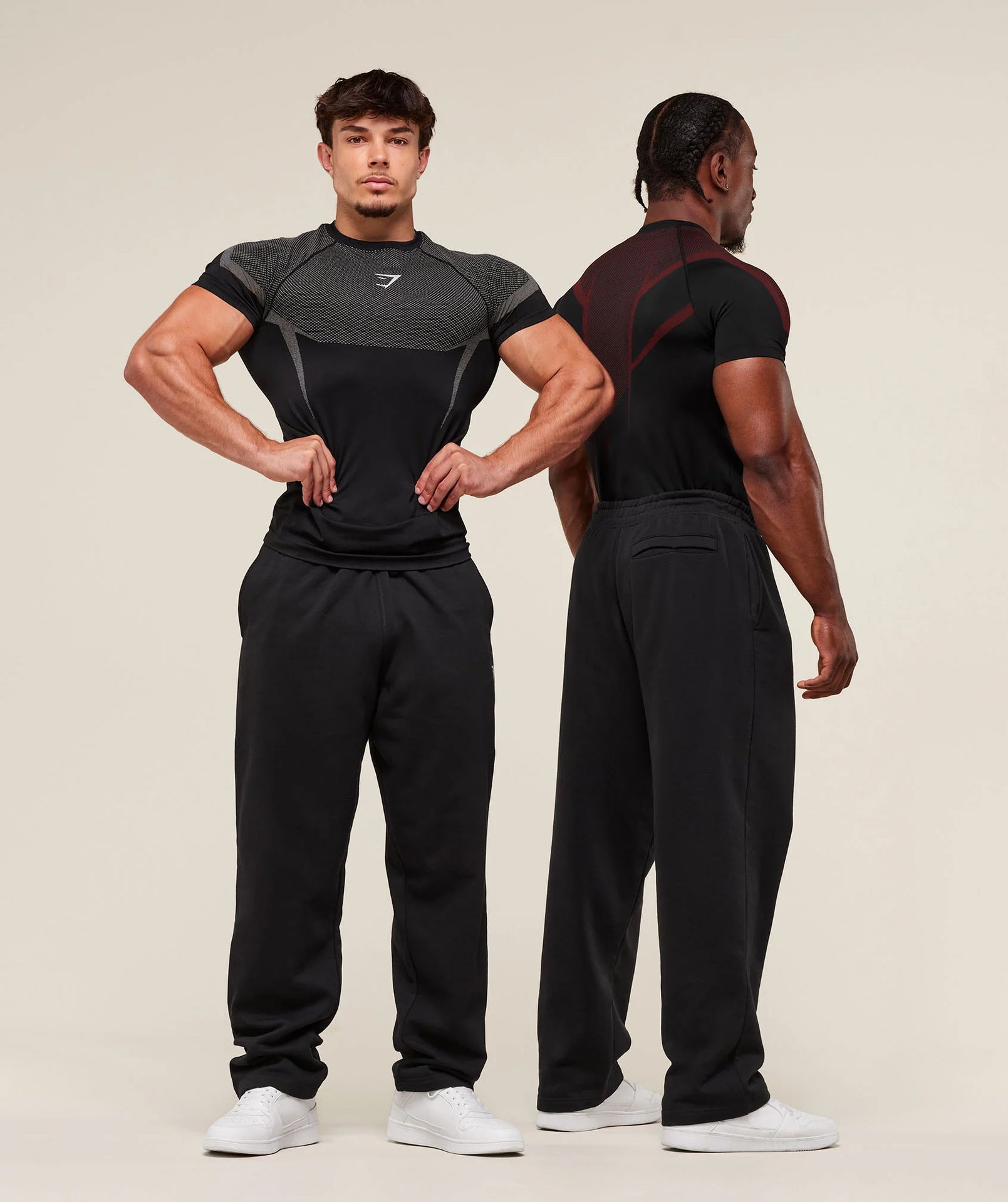 Fitness tops men's casual running quick-drying breathable tights short-sleeved T-shirt