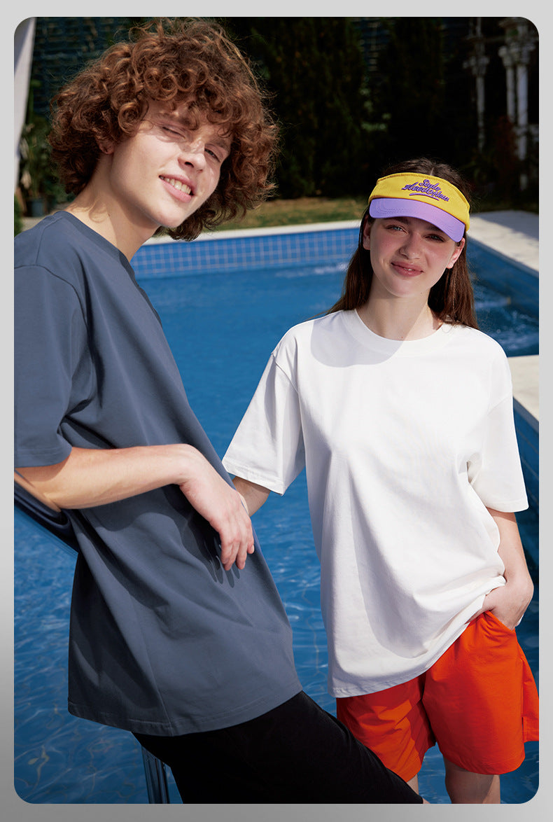 Solid color short-sleeved outdoor sun protection quick-drying antibacterial cool T-shirt