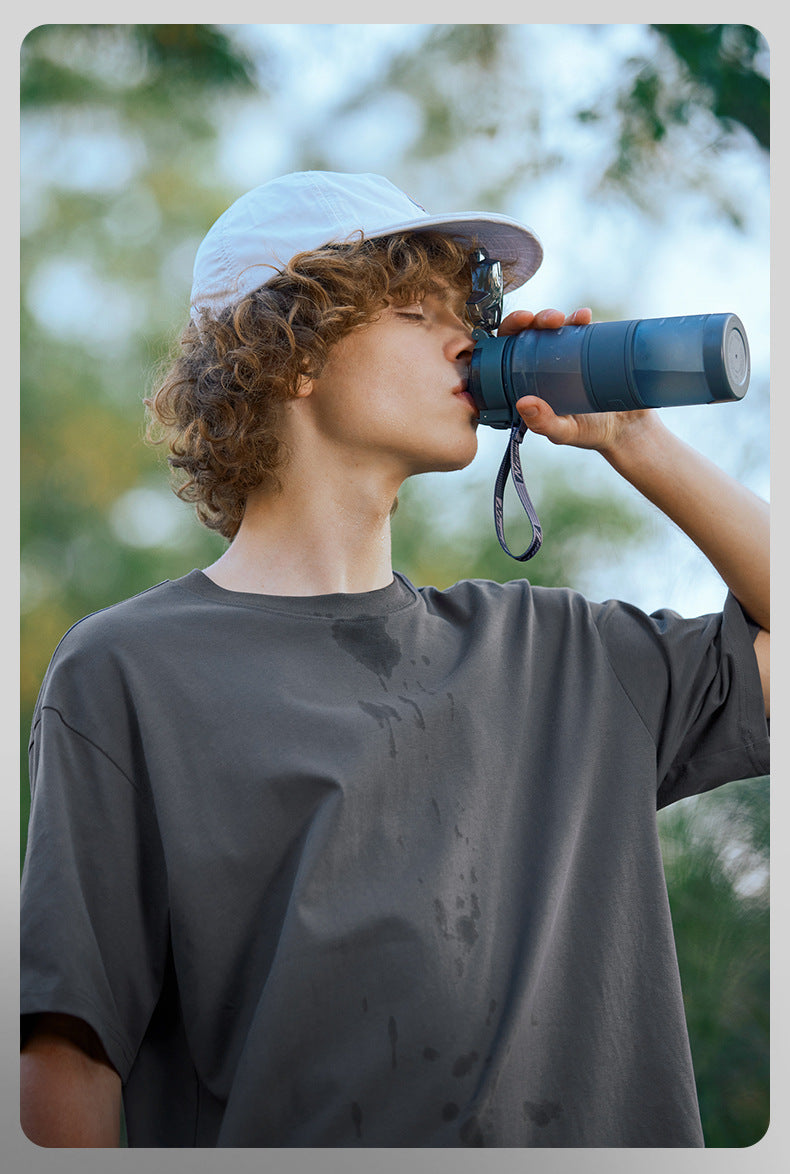 Solid color short-sleeved outdoor sun protection quick-drying antibacterial cool T-shirt