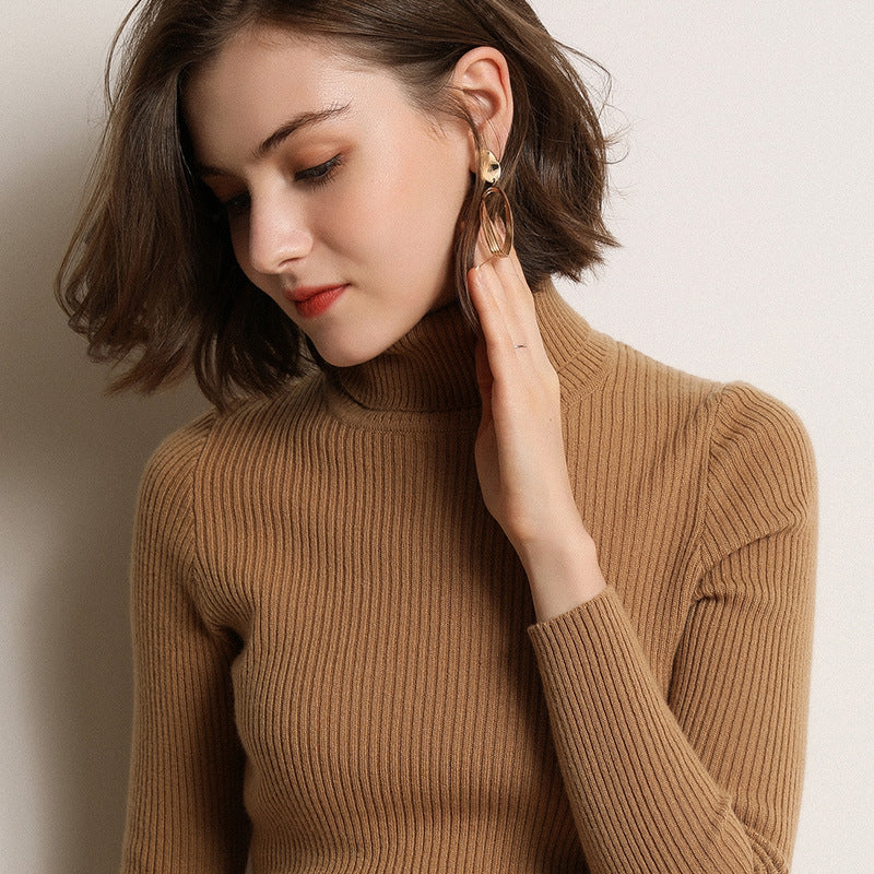 Loose Thick Cashmere Crewneck Sweater