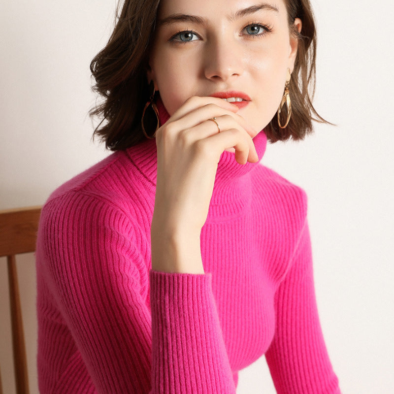 Loose Thick Cashmere Crewneck Sweater