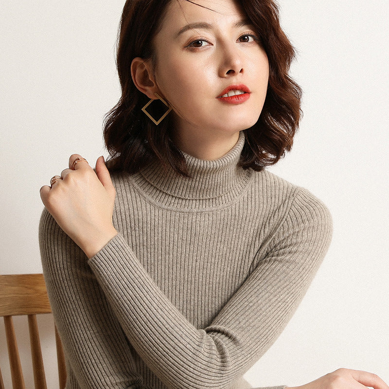 Loose Thick Cashmere Crewneck Sweater