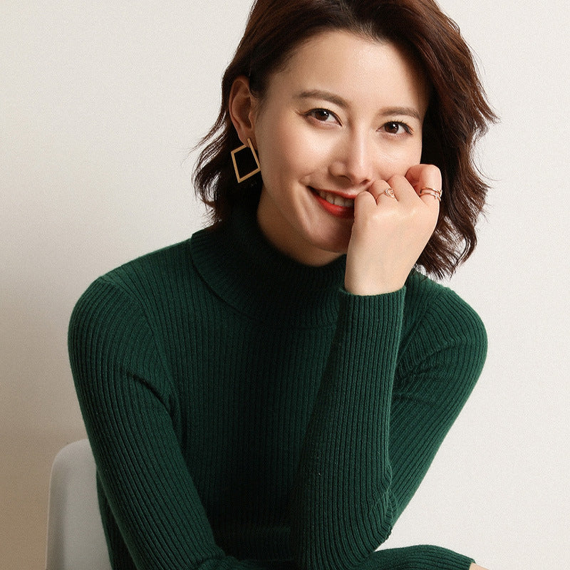 Loose Thick Cashmere Crewneck Sweater