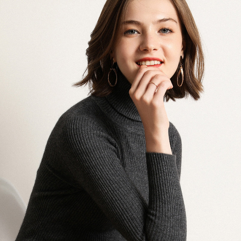 Loose Thick Cashmere Crewneck Sweater