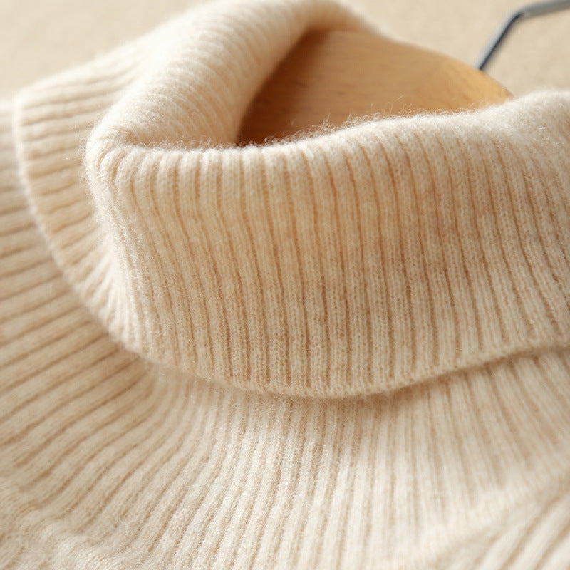 Loose Thick Cashmere Crewneck Sweater