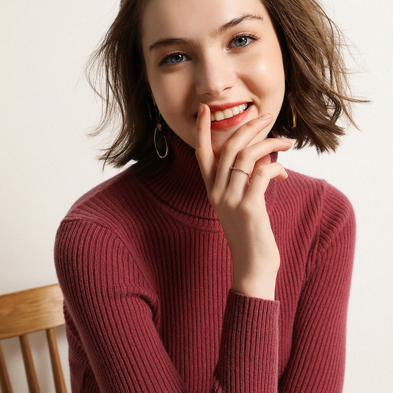 Loose Thick Cashmere Crewneck Sweater