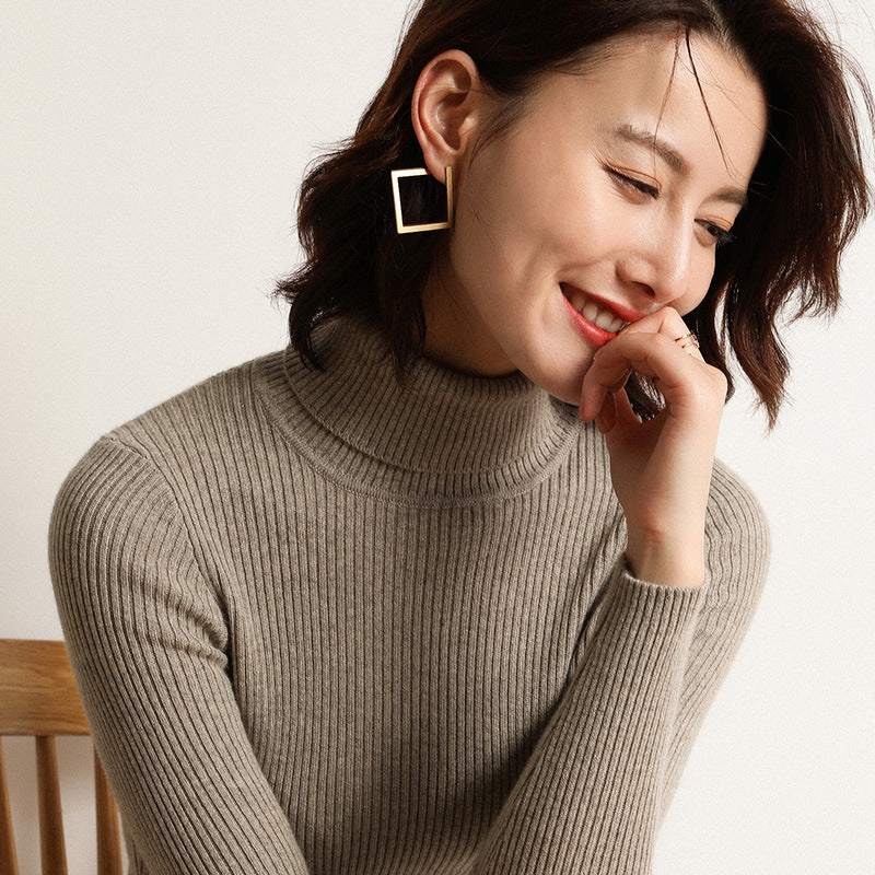 Loose Thick Cashmere Crewneck Sweater