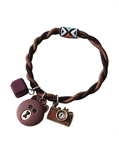 Legou Women's Animal Pendant Hair Ties Elastic
