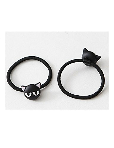 Legou Women's Cat Hair Clips Ties Elastic