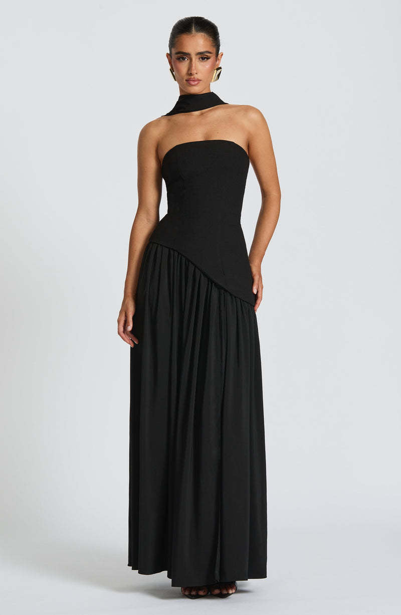 Tube Top Solid Color Slit Dress Fashion Sexy Backless High Slit Long Dress