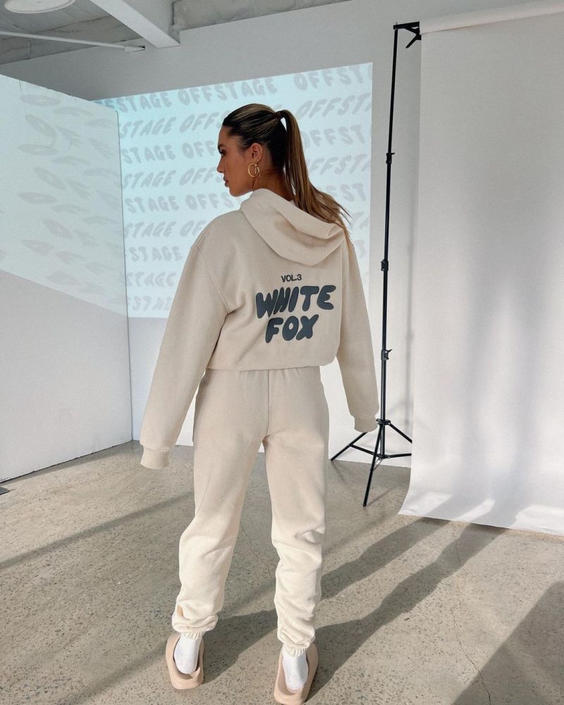 Long-sleeved hooded sweatshirt two-piece set