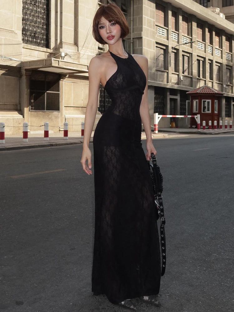 Slimming waist off-shoulder sleeveless hip-hugging dress