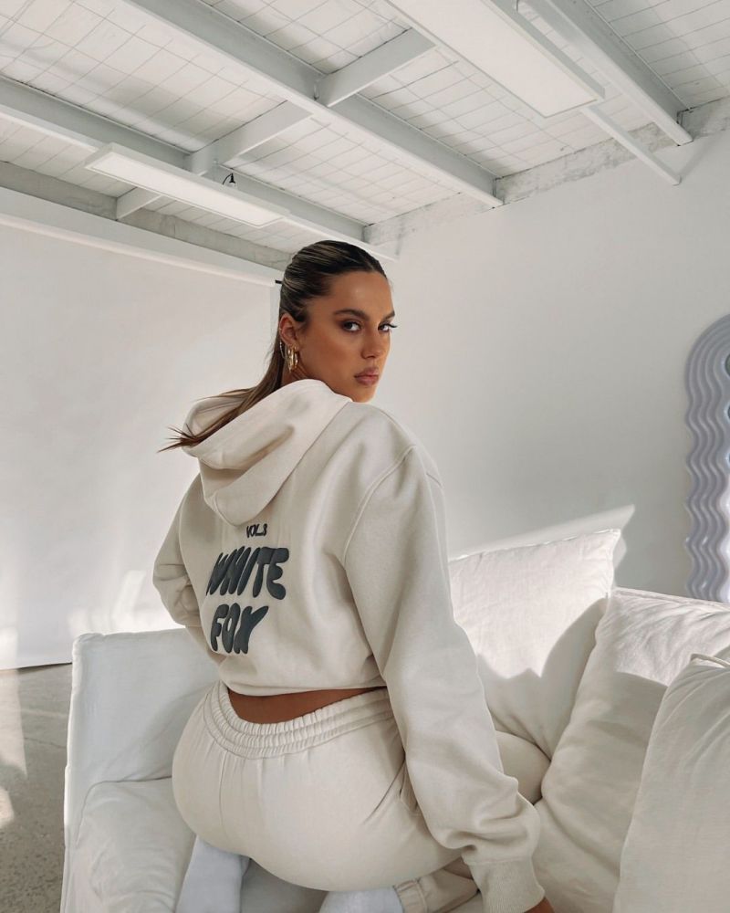 Long-sleeved hooded sweatshirt two-piece set