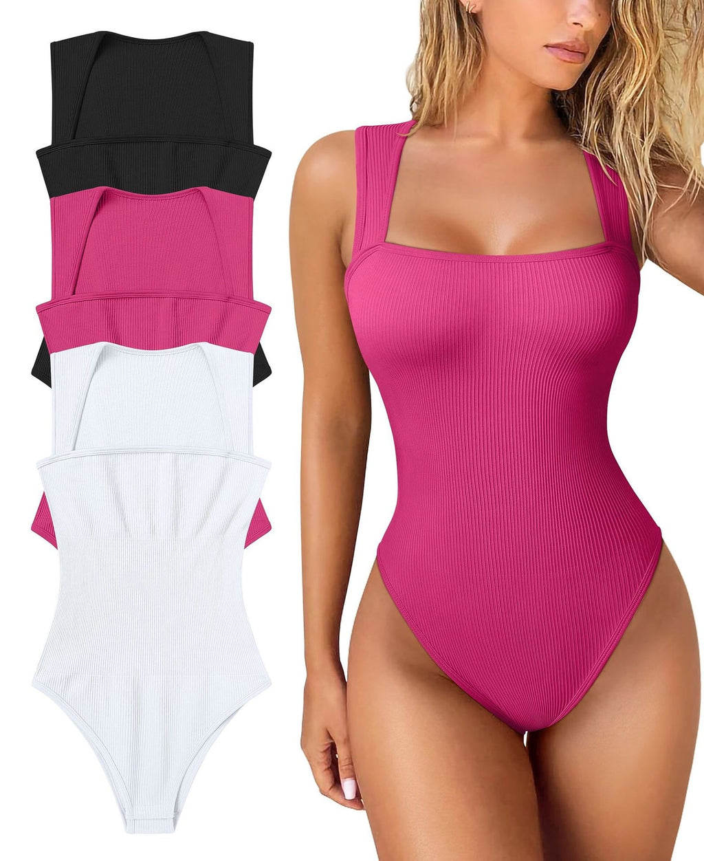 Women's sexy sleeveless bodysuit slimming high elastic belly lifting hip slimming jumpsuit