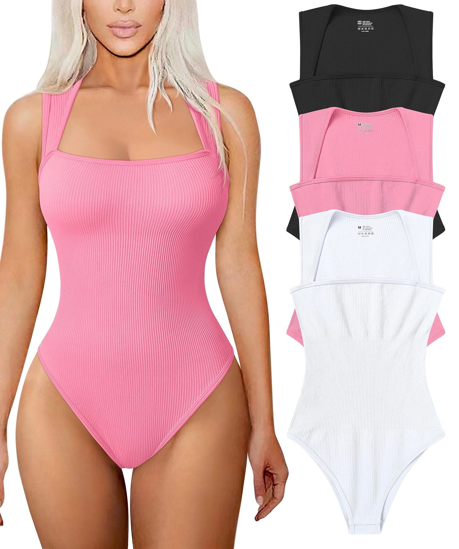 Women's sexy sleeveless bodysuit slimming high elastic belly lifting hip slimming jumpsuit