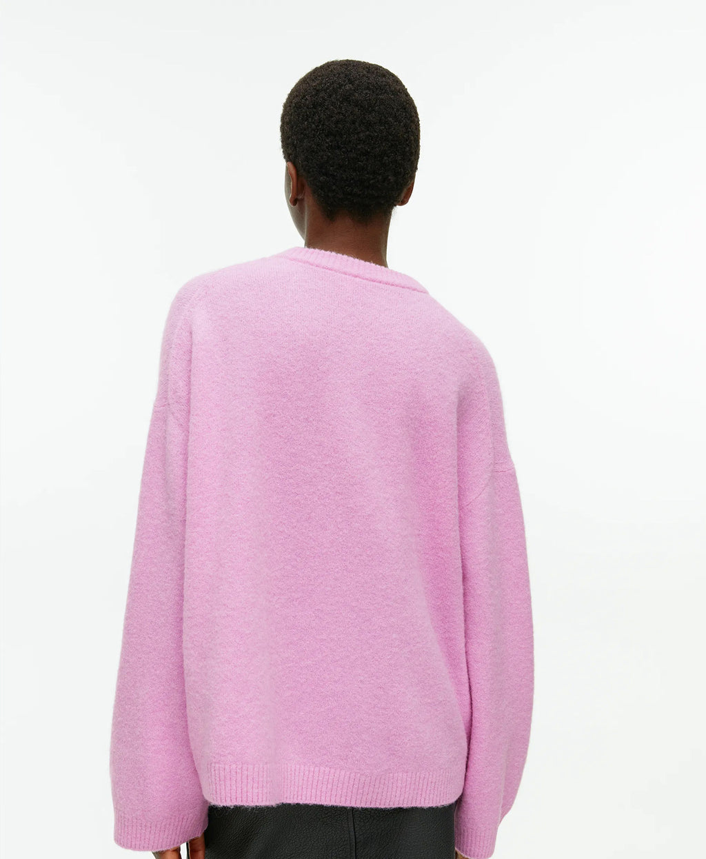 Loose Thick Cashmere Crewneck Sweater