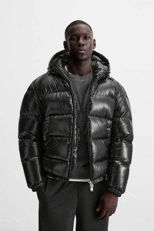 Hooded cotton casual quilted coat jacket