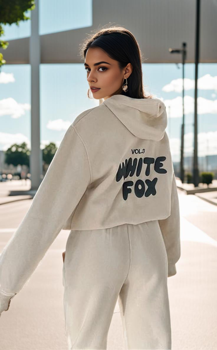 Long-sleeved hooded sweatshirt two-piece set